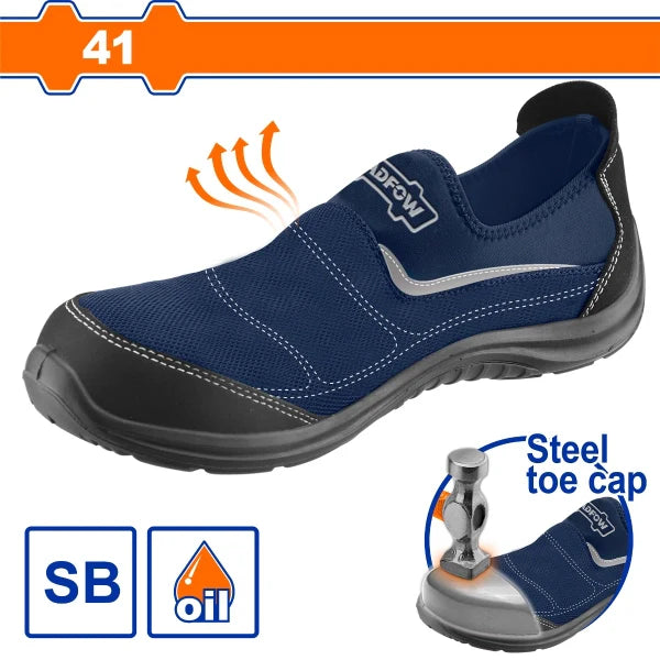 WADFOW WSB1541 Steel Toe Safety Boots Breathable Dual Density PU Sole SB Class Size 41 Wadfow